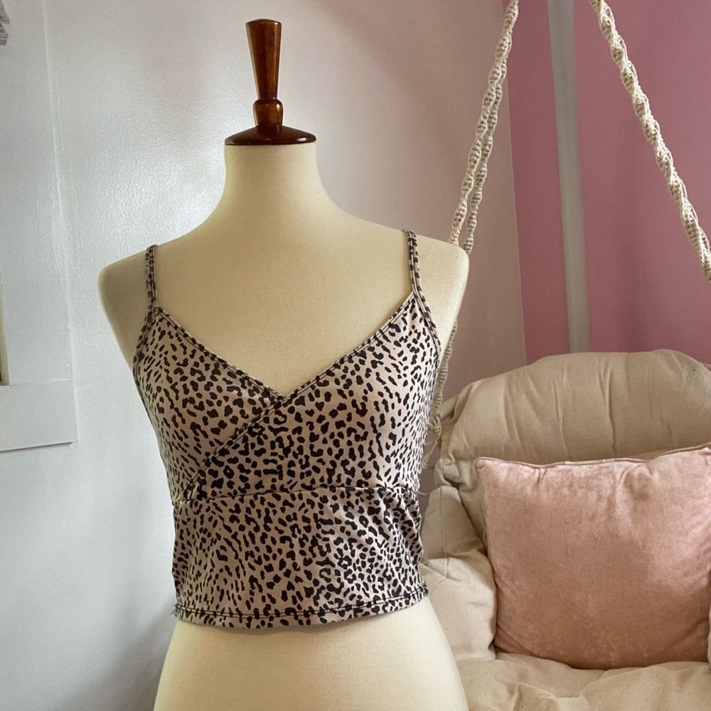 Animal print crop top